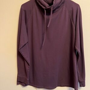 Deep Purple women’s cowl neck sweater